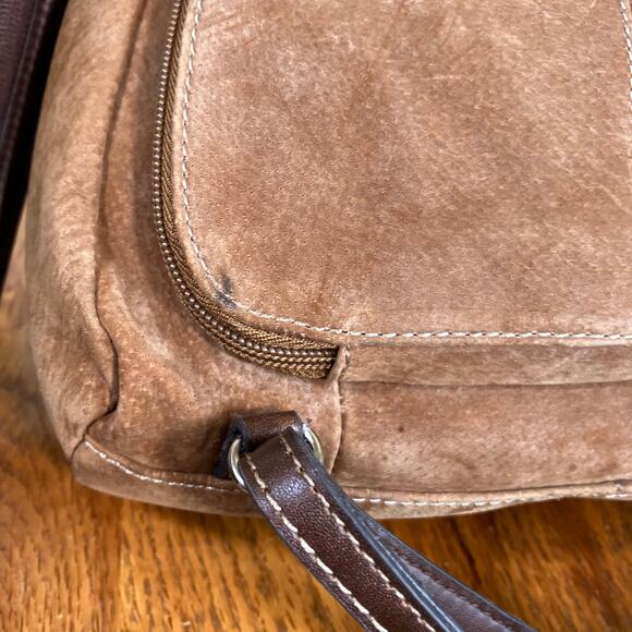 Wilsons Leather Y2K Retro Suede Sling Shoulder Bag Small Convertible Backpack main image 11